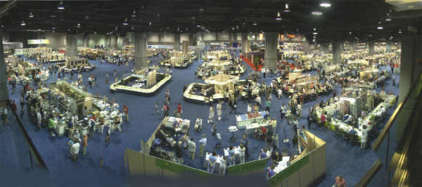 Wide-Angle View of Exhibition Floor 